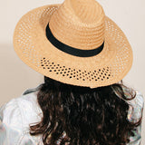 Basket Weave Straw Sun Hat