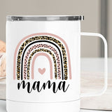 Mama Pink Rainbow Travel Mug