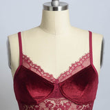 Velvet and Lace Half Cami