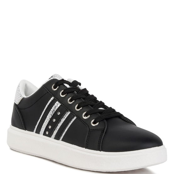 Claude Faux Leather Back Panel Detail Sneakers