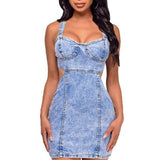 WOMEN FASHION DENIM DRESS