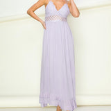 In Love Bustier Lace Maxi Dress