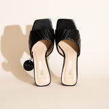 W-NINA Slide Mule Heels