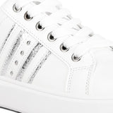 Claude Faux Leather Back Panel Detail Sneakers