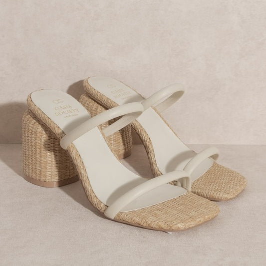 D-MARGARET-RAFFIA, HIGH HEEL, MULES