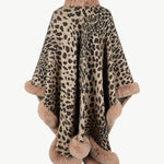 Leopard Open Front Poncho