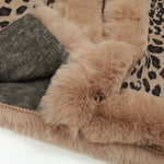 Leopard Open Front Poncho