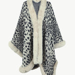 Leopard Open Front Poncho