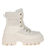 Wellerman Faux Fur Detail Chunky Hiker Boots