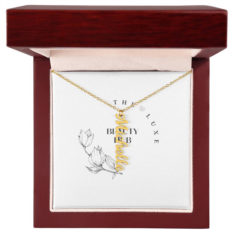 Personalized Vertical Name Necklace