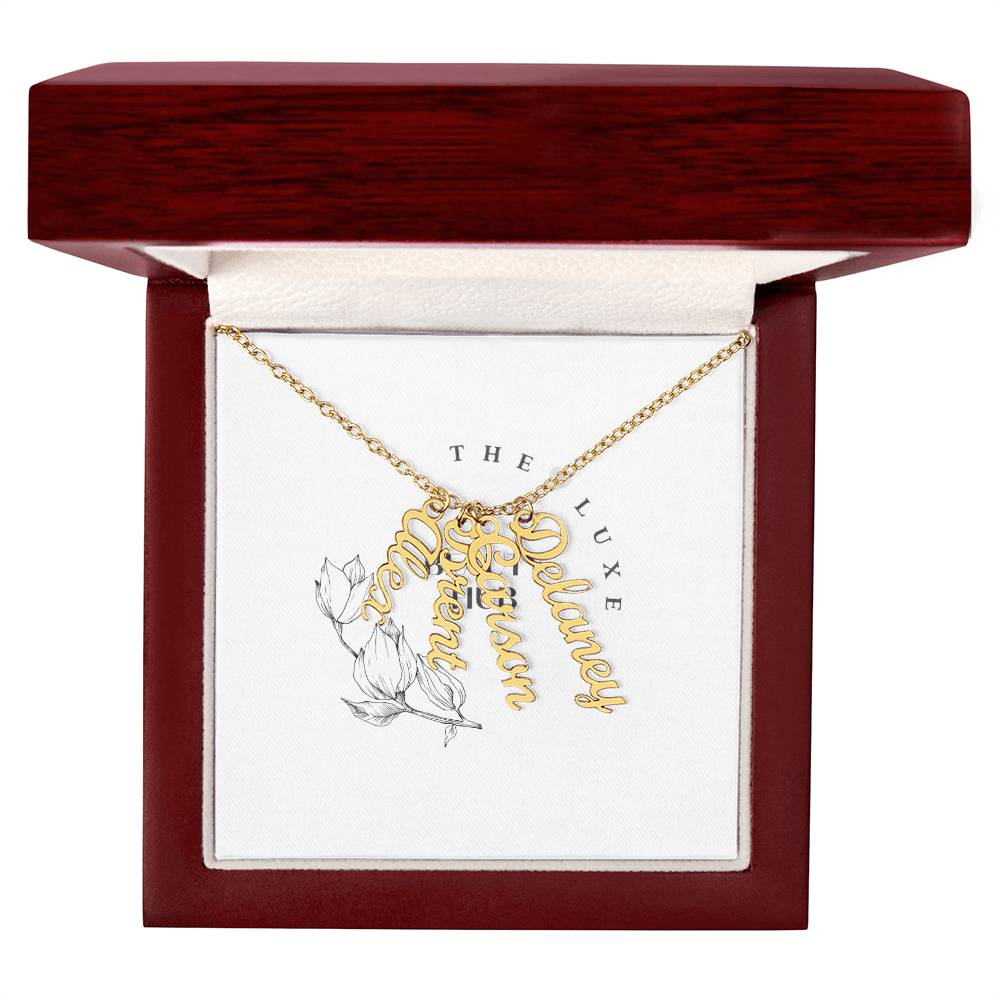 Personalized Vertical Name Necklace