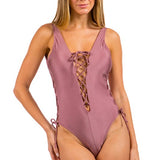 DEEP V CUT ONE PIECE SWIMSUIT