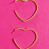 Timeless Hearts Earrings, Gold