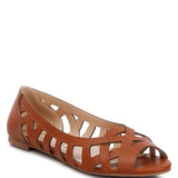 Moira Woven Peep Toe Flats