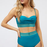 Solid Two Piece Swimsuit