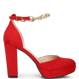 Inigo Interchangeable Ankle Strap Platform Sandals