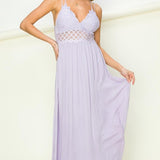 In Love Bustier Lace Maxi Dress