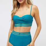 Solid Two Piece Swimsuit