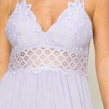 In Love Bustier Lace Maxi Dress