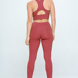 Two Piece Activewear Set with Cut-Out Detail