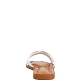 Aura Faux Leather Flat Sandals