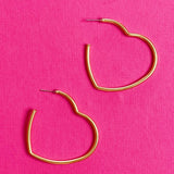 Timeless Hearts Earrings, Gold