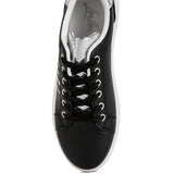 Claude Faux Leather Back Panel Detail Sneakers