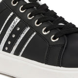 Claude Faux Leather Back Panel Detail Sneakers