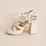 VALOR-1 Cross Ankle Strap Heels