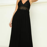 In Love Bustier Lace Maxi Dress