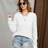 Round Neck Raglan Sleeve Sweater