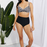 Take A Dip Twist High-Rise Bikini in Leopard