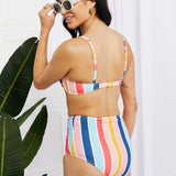 Take A Dip Twist High-Rise Bikini in Stripe
