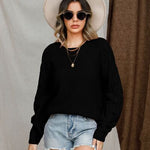 Round Neck Raglan Sleeve Sweater