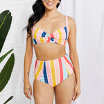 Take A Dip Twist High-Rise Bikini in Stripe