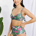 Take A Dip Twist High-Rise Bikini in Sage