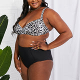 Take A Dip Twist High-Rise Bikini in Leopard