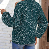 Floral Cold-Shoulder Blouse