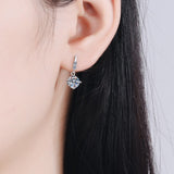 1 Carat Moissanite Drop Earrings