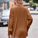 Textured Dropped Shoulder Shaket