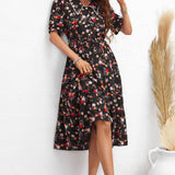 Floral Puff Sleeve Dress