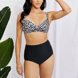 Take A Dip Twist High-Rise Bikini in Leopard