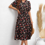 Floral Puff Sleeve Dress