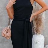 One-Shoulder Sleeveless Dress