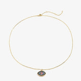 Evil Eye Pendant Gold Plated Chain Necklace