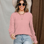 Round Neck Raglan Sleeve Sweater