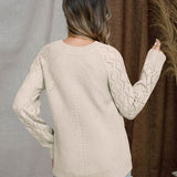 Round Neck Raglan Sleeve Sweater