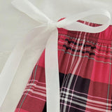 Plaid Tied Loungewear Pants