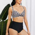 Take A Dip Twist High-Rise Bikini in Leopard
