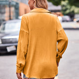 Textured Dropped Shoulder Shaket